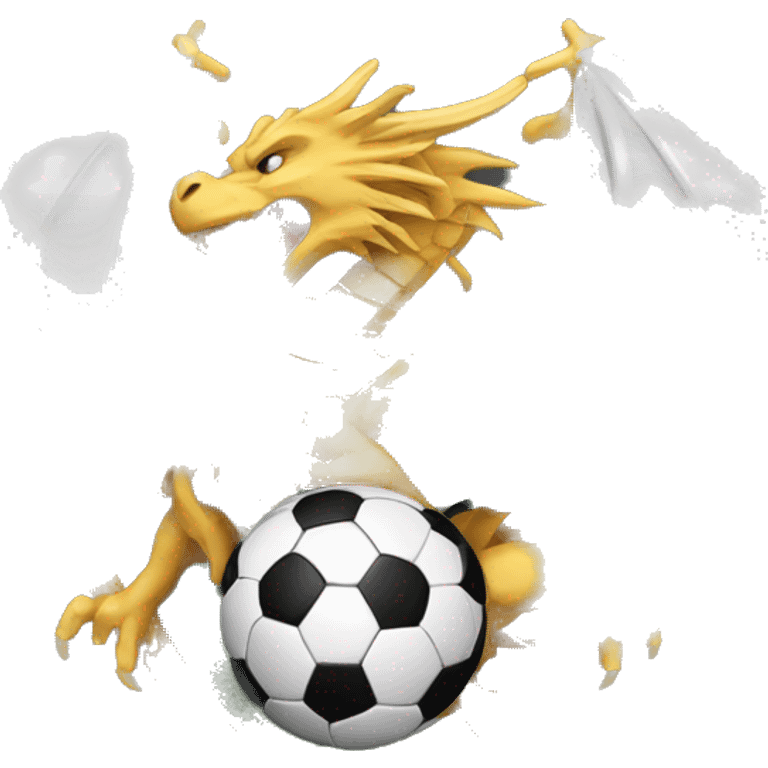 blason de football avec un dragon noir emoji