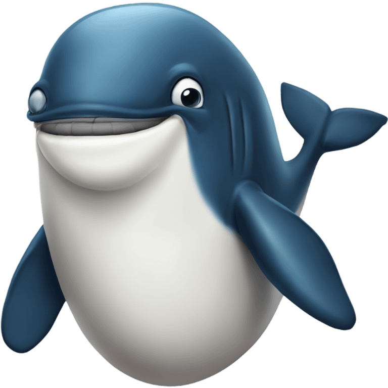 Whale with a Monacle emoji