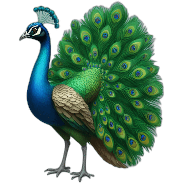 peacock emoji