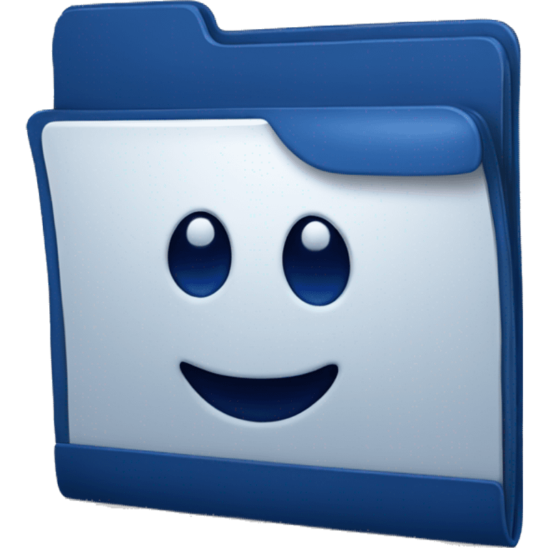 dark blue folder emoji