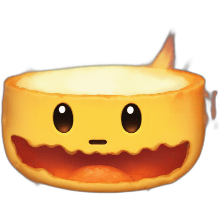 calcifer from howl's moving castle eat scrambled eggs emoji