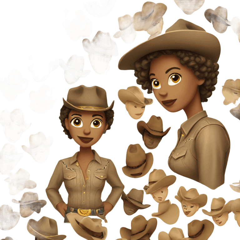 Light skin cowgirl emoji