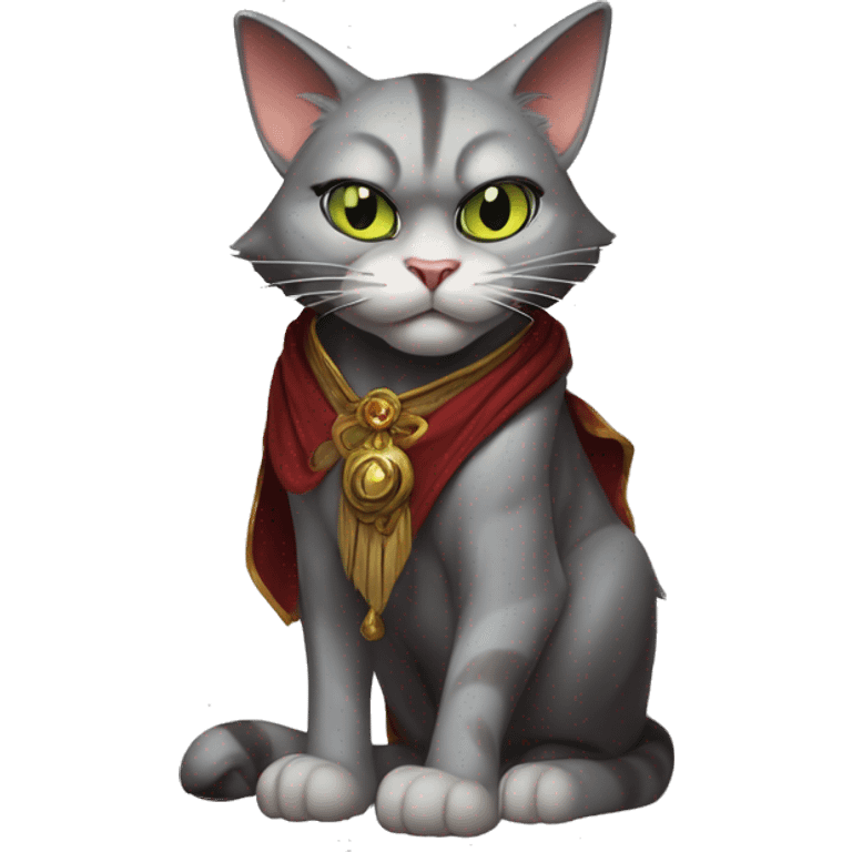  Warcraft cat in Uncle Scrooge style, mysterious eyes, intricate lips, masterpiece pose emoji