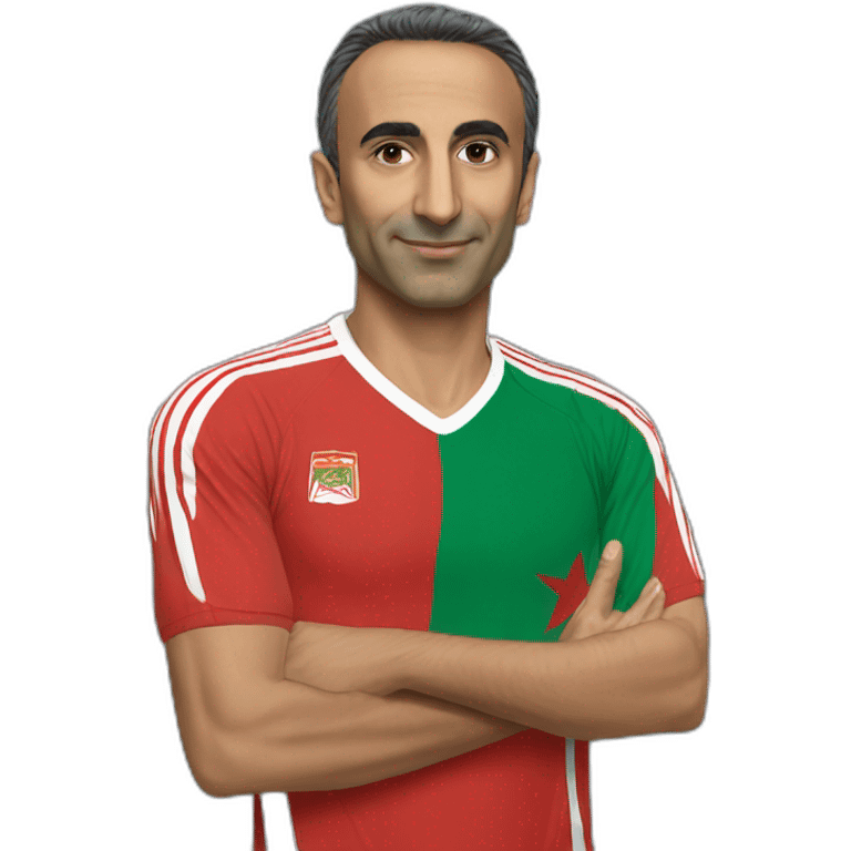 Zemmour ayants un maillot du Maroc emoji