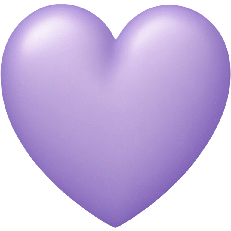 Pastel lavender heart  emoji