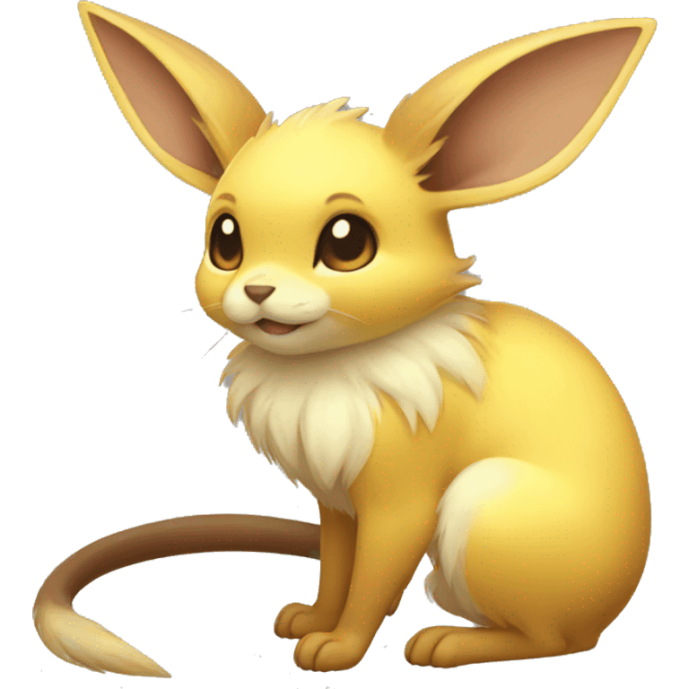 Yellow Electric Mouse Eevee emoji