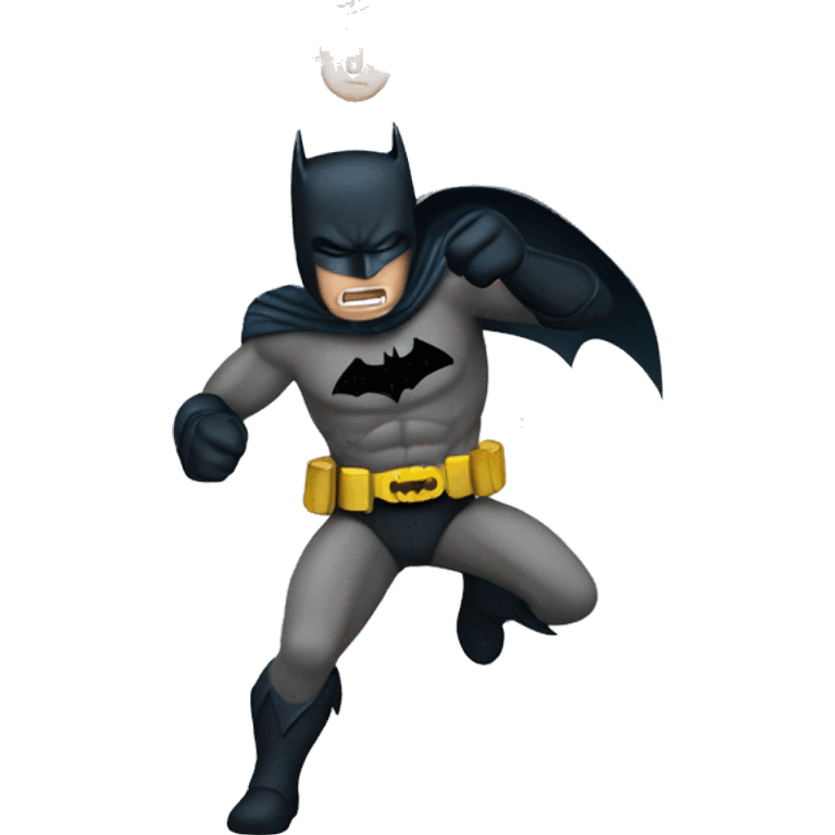 Batman fighting emoji