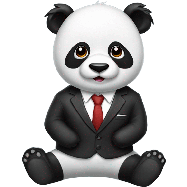 Panda in a suit emoji