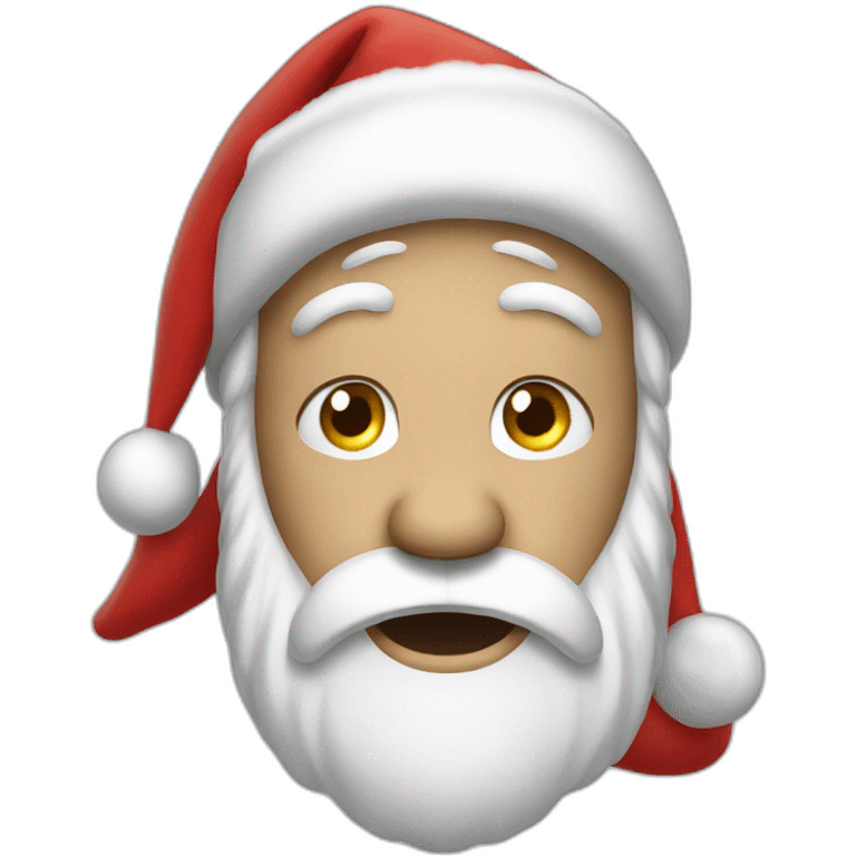 crying santa emoji