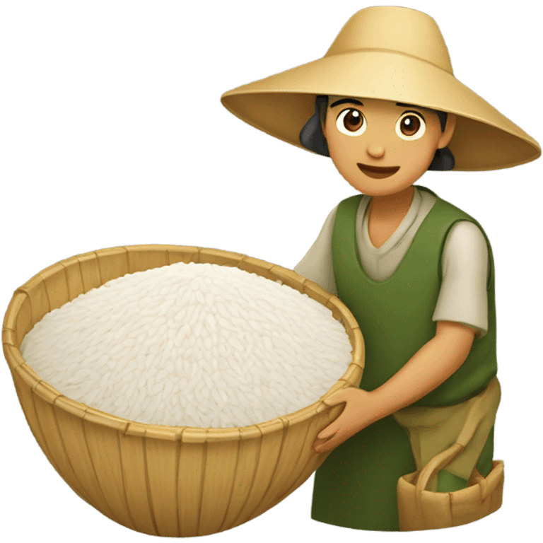 Rice picker  emoji