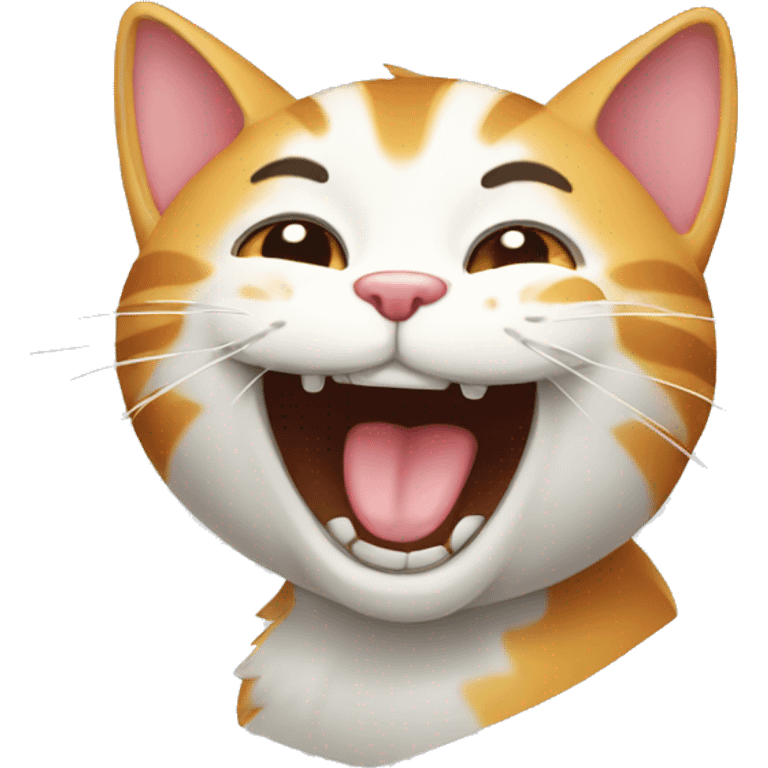 tom cat laughing emoji