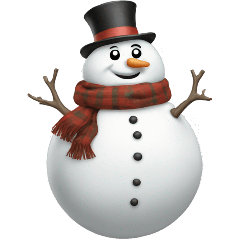 Fat snowman emoji