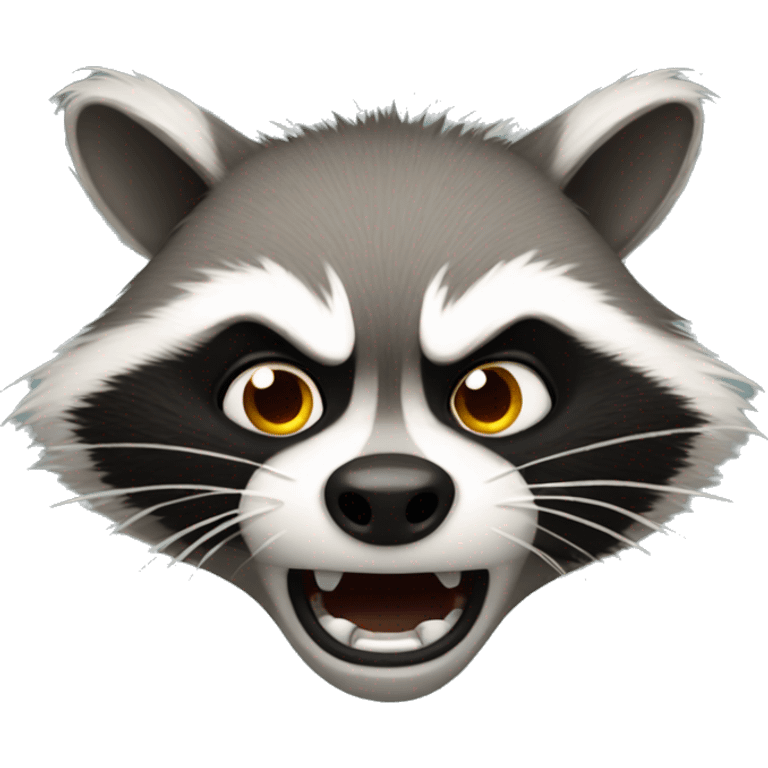 Angry racoon emoji