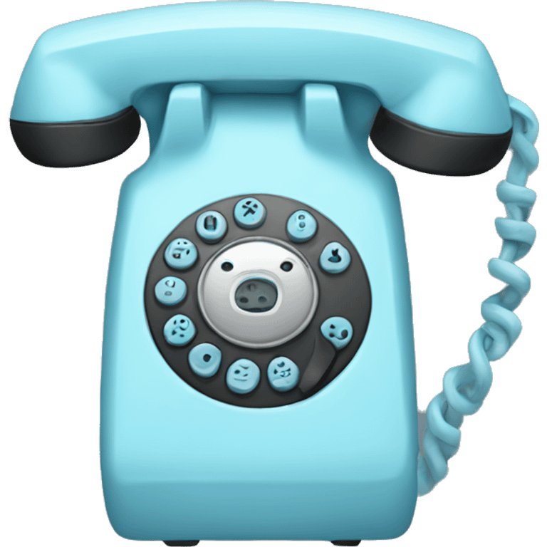 pale blue phone emoji