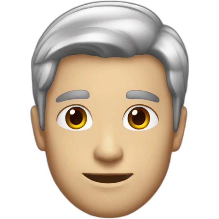 Generic white male with dark hair emoji