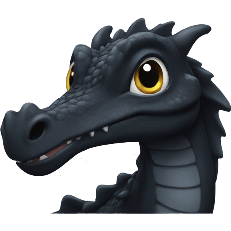 Baby black dragon Disney emoji