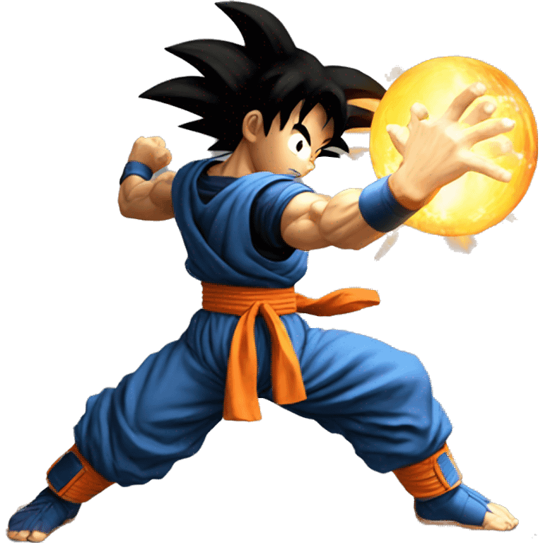 Goku using Kamehameha  emoji