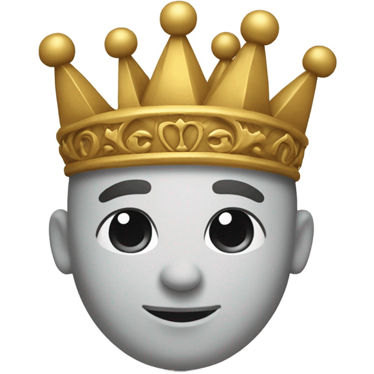 me with a crown emoji