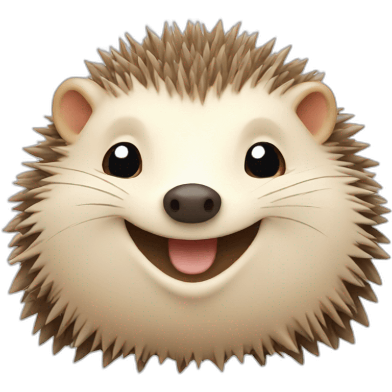 happy hedgehog emoji