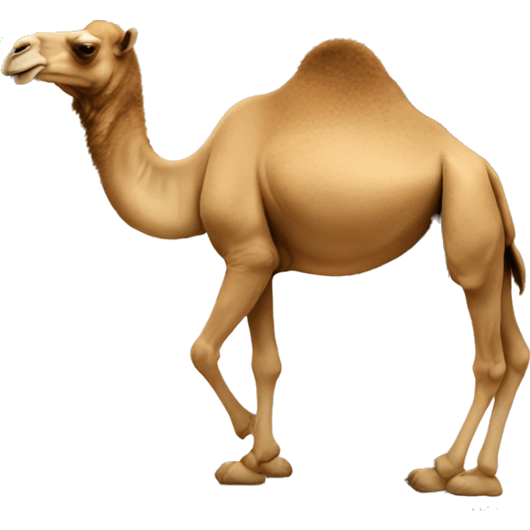 a camel entering the door emoji