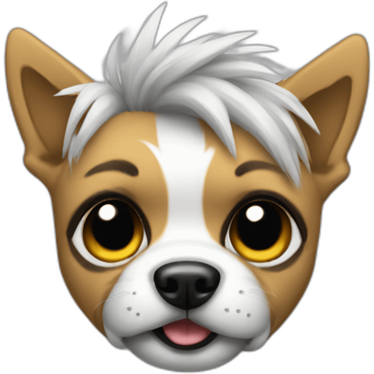 cute punk dog emoji