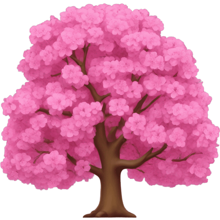 Pink tree emoji