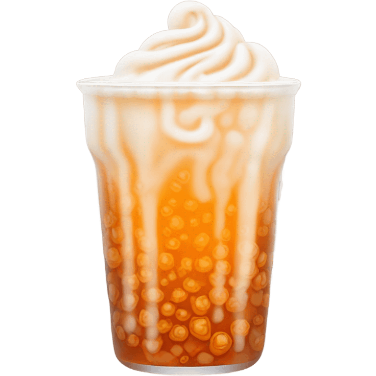 Thai tea boba tea emoji