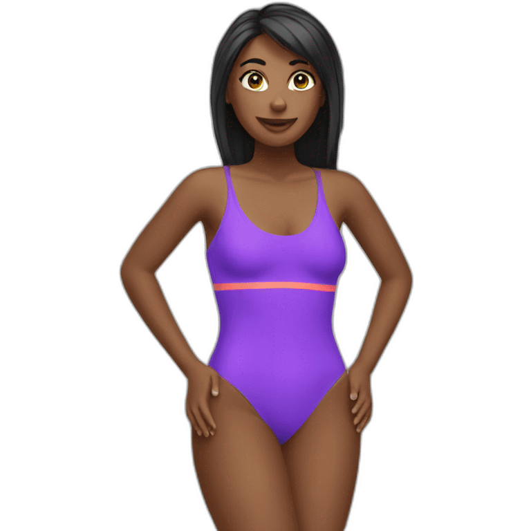 women swim suit emoji