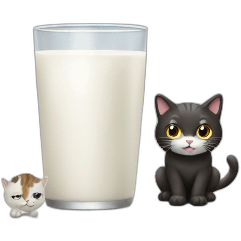 milk and cat emoji