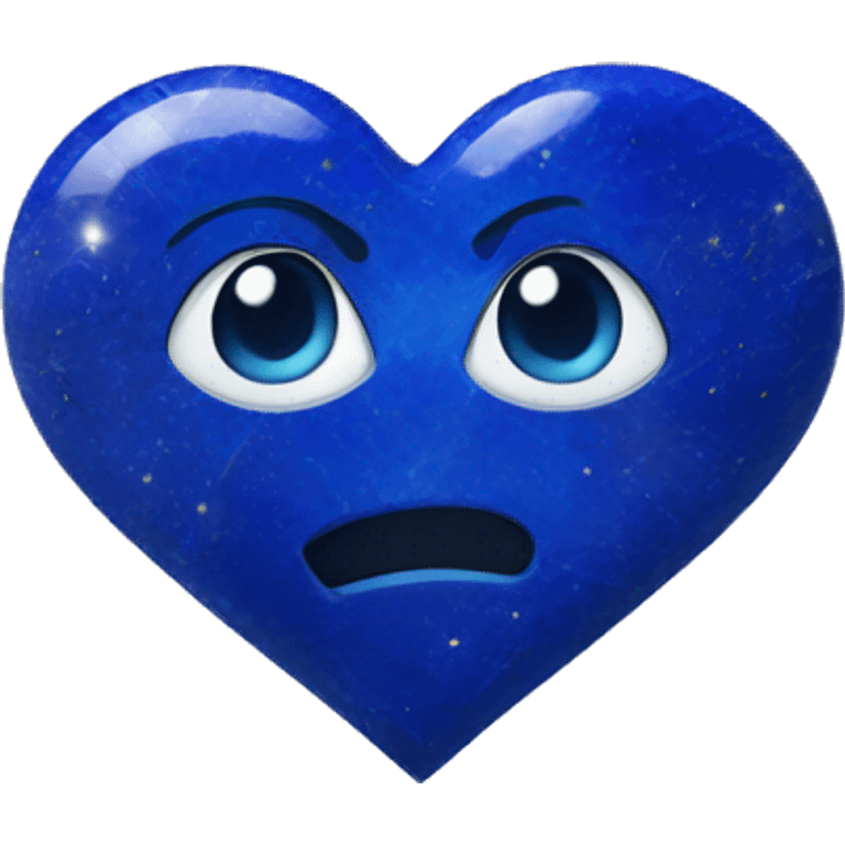 Lapis lazuli heart emoji