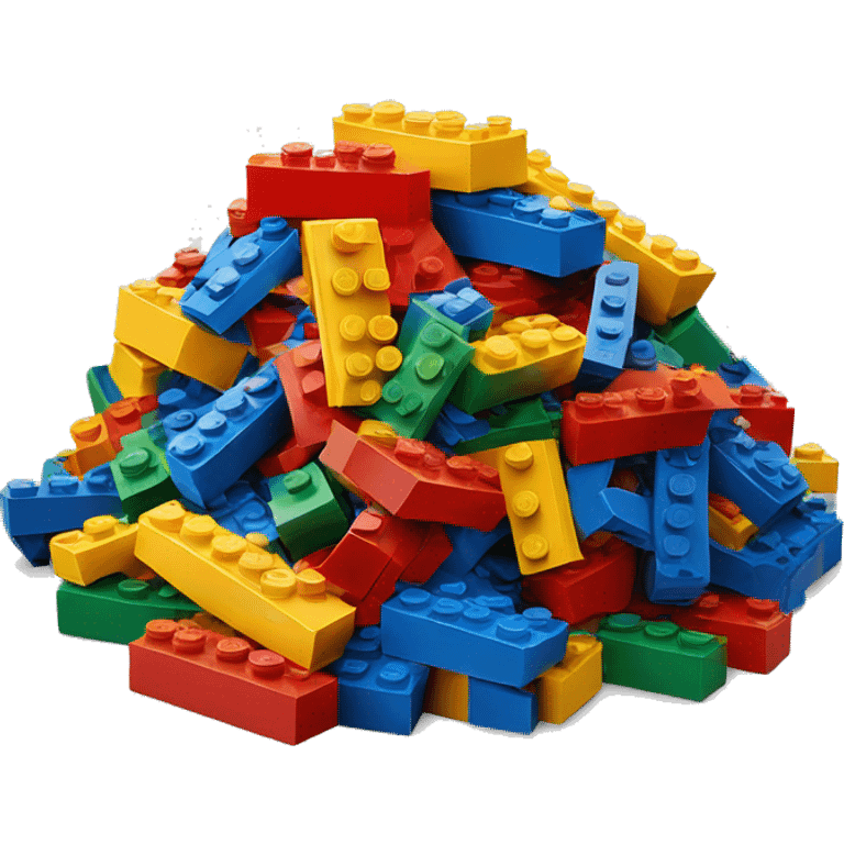 pile of lego bricks emoji