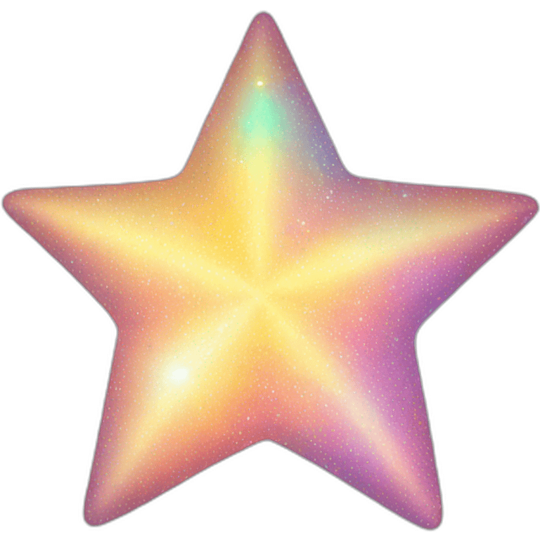 Holographic star emoji