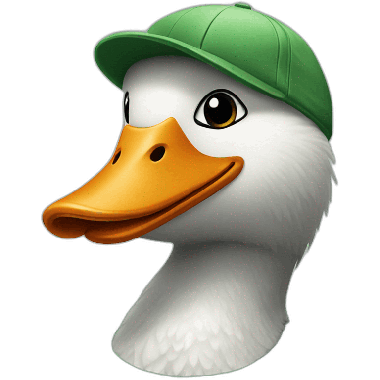 Wilde goose wearing sportswear green emoji