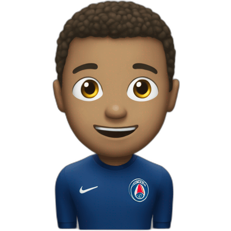 Mbappé qui crie "aller l'ombre!!!" emoji