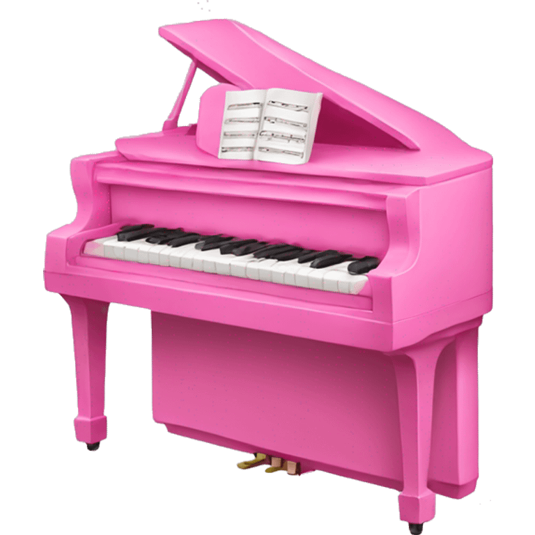 Pink piano emoji