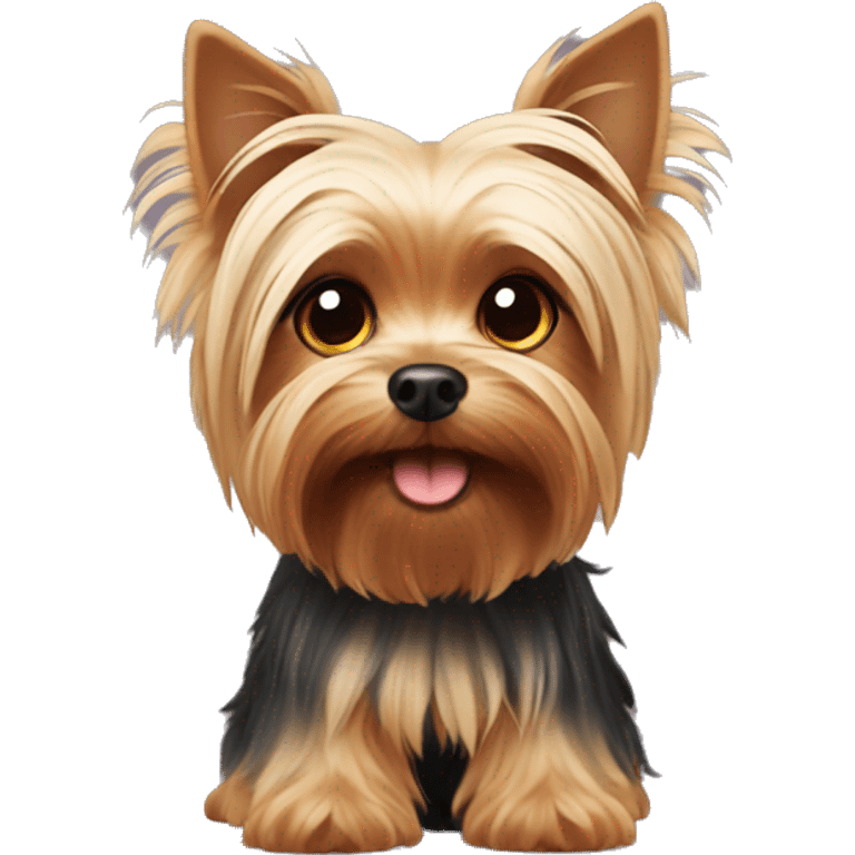 Cute Yorkshire terrier  emoji