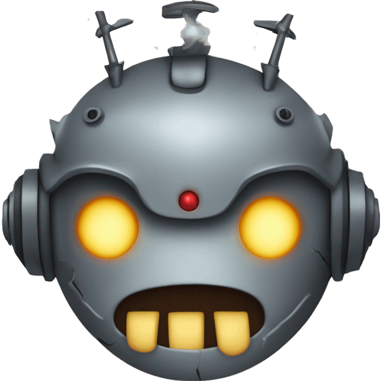 evil robot ruling the earth emoji