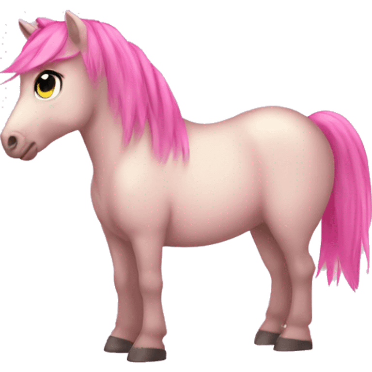 Pink pony emoji