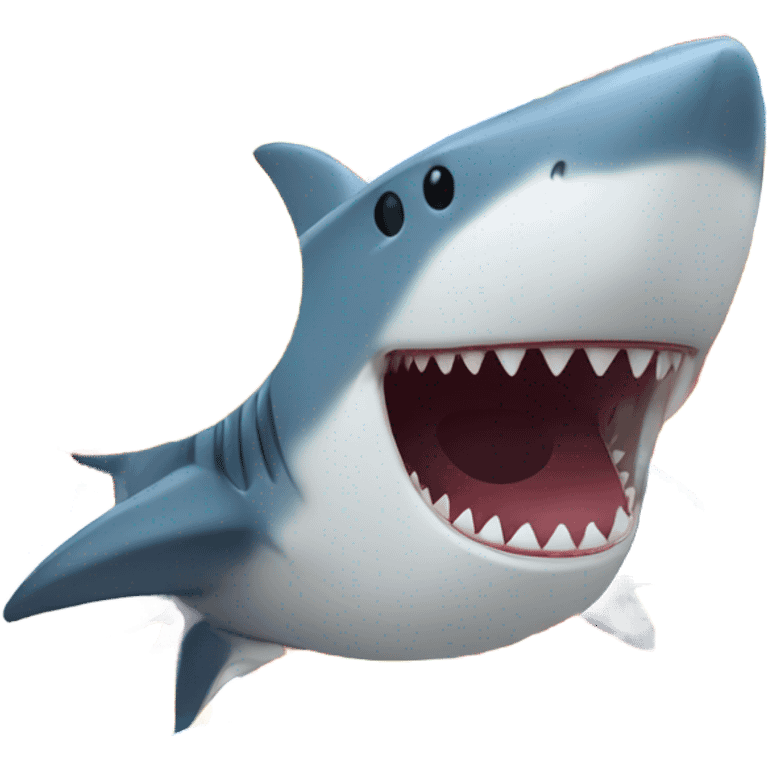 shark bouncing a beach ball on its nose  emoji