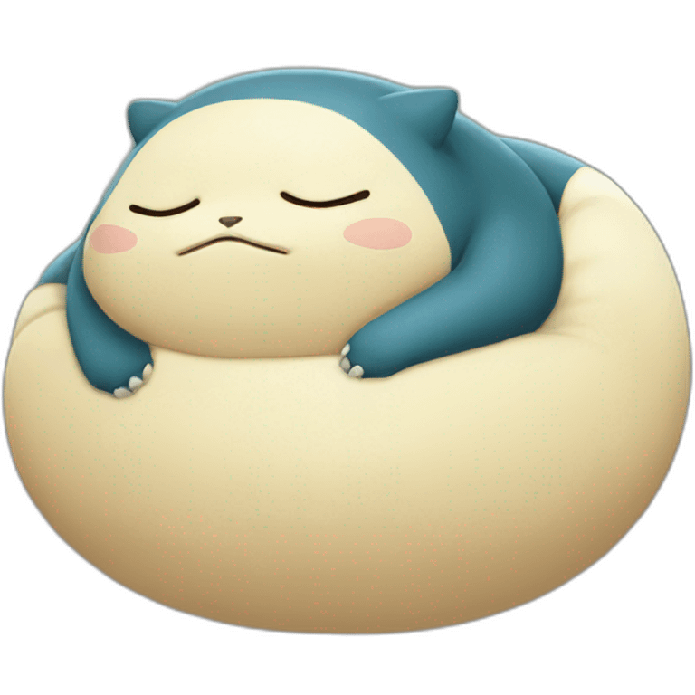 Snorlax sleeping emoji