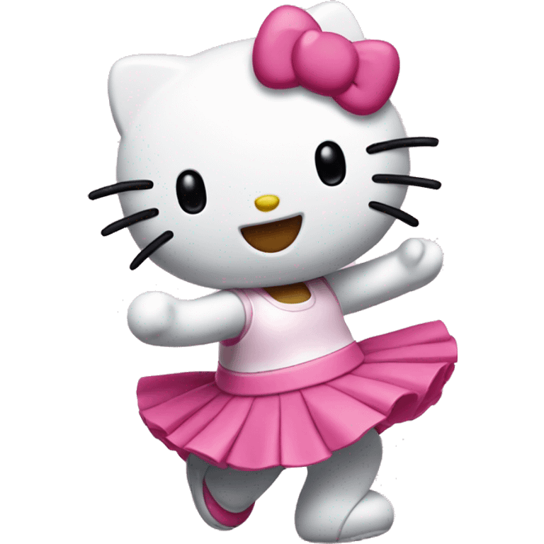 Hello kitty dancing  emoji