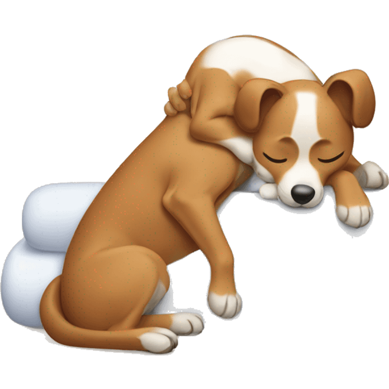 Dog giving massage emoji