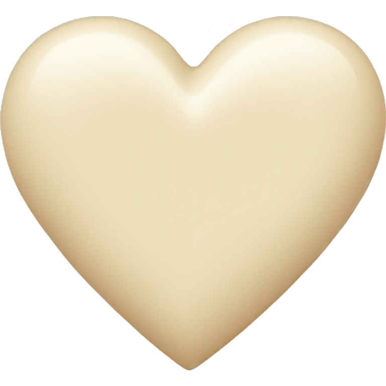 cream color heart emoji