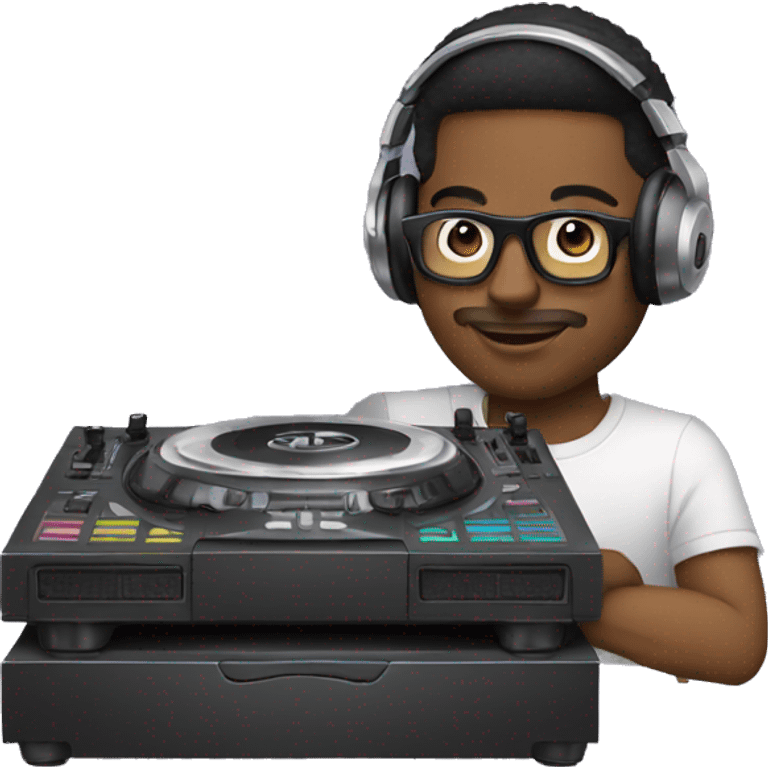 dj with console emoji