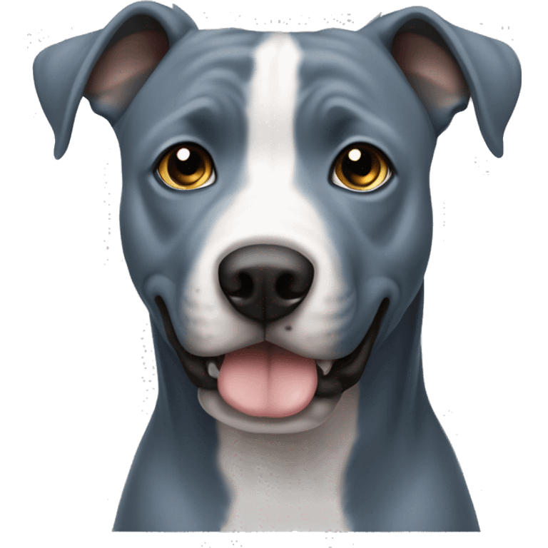 Grey pit blue eyea emoji