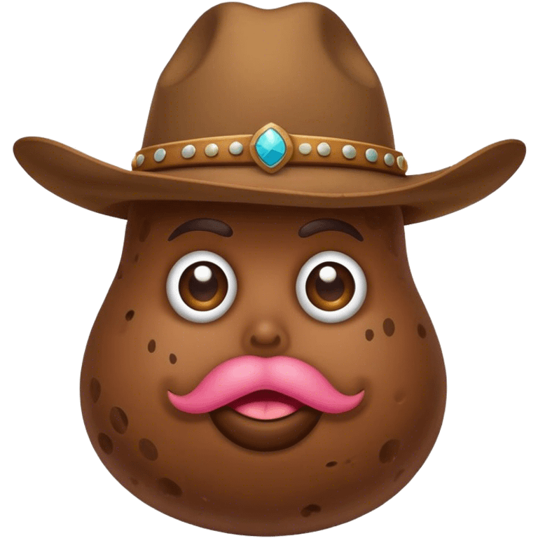 Poop wearing cowboy hat emoji