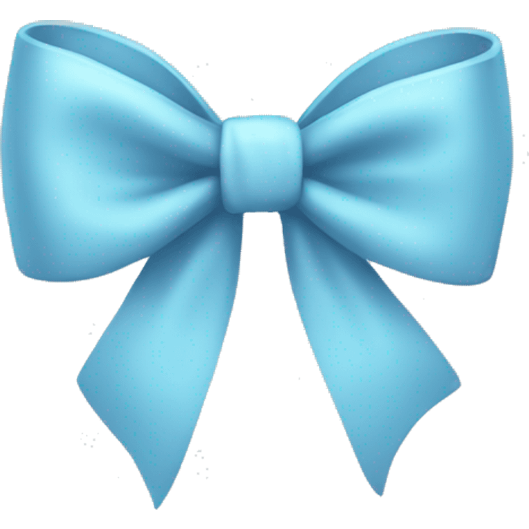 Light blue bow  emoji