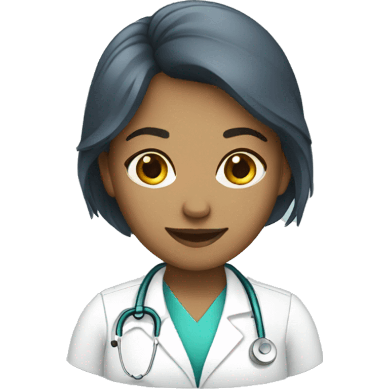 female medical office assistant emoji