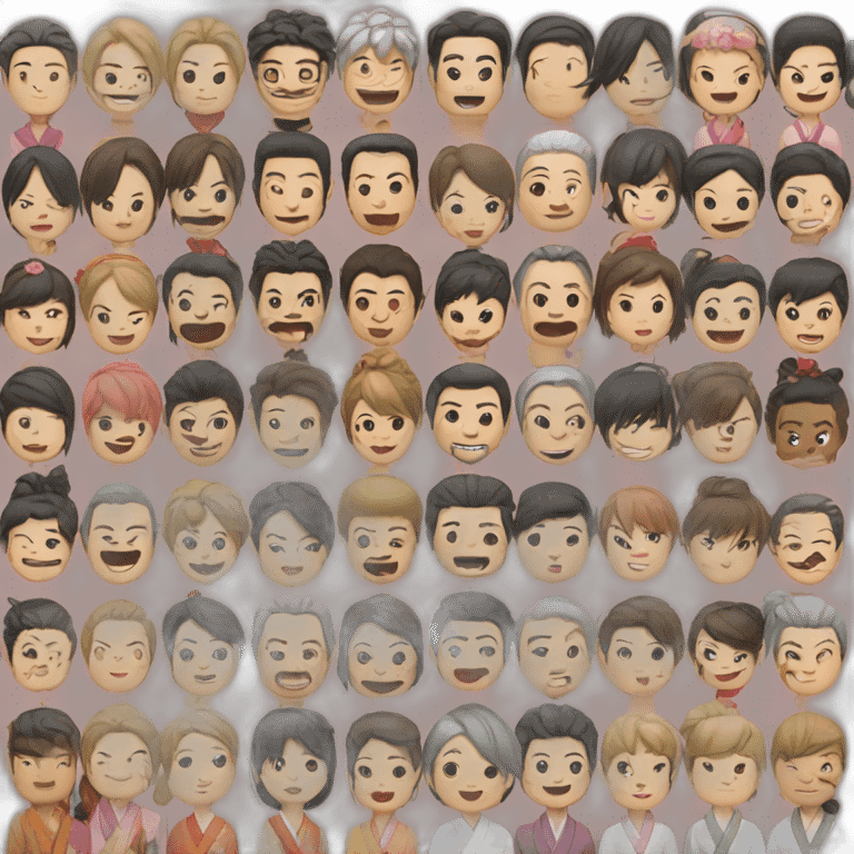 many many people in kyoto emoji