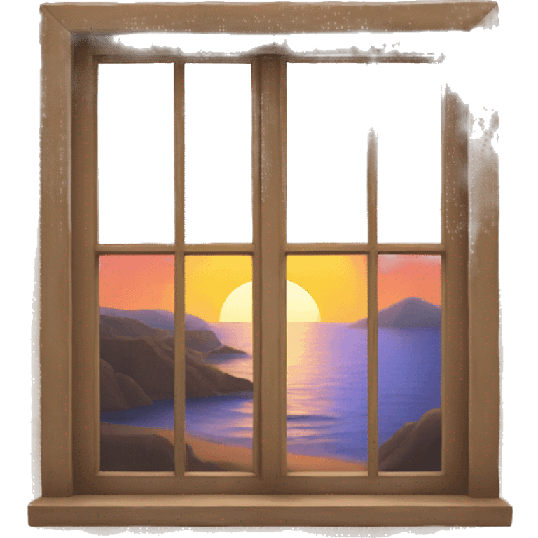 Sunset with window emoji